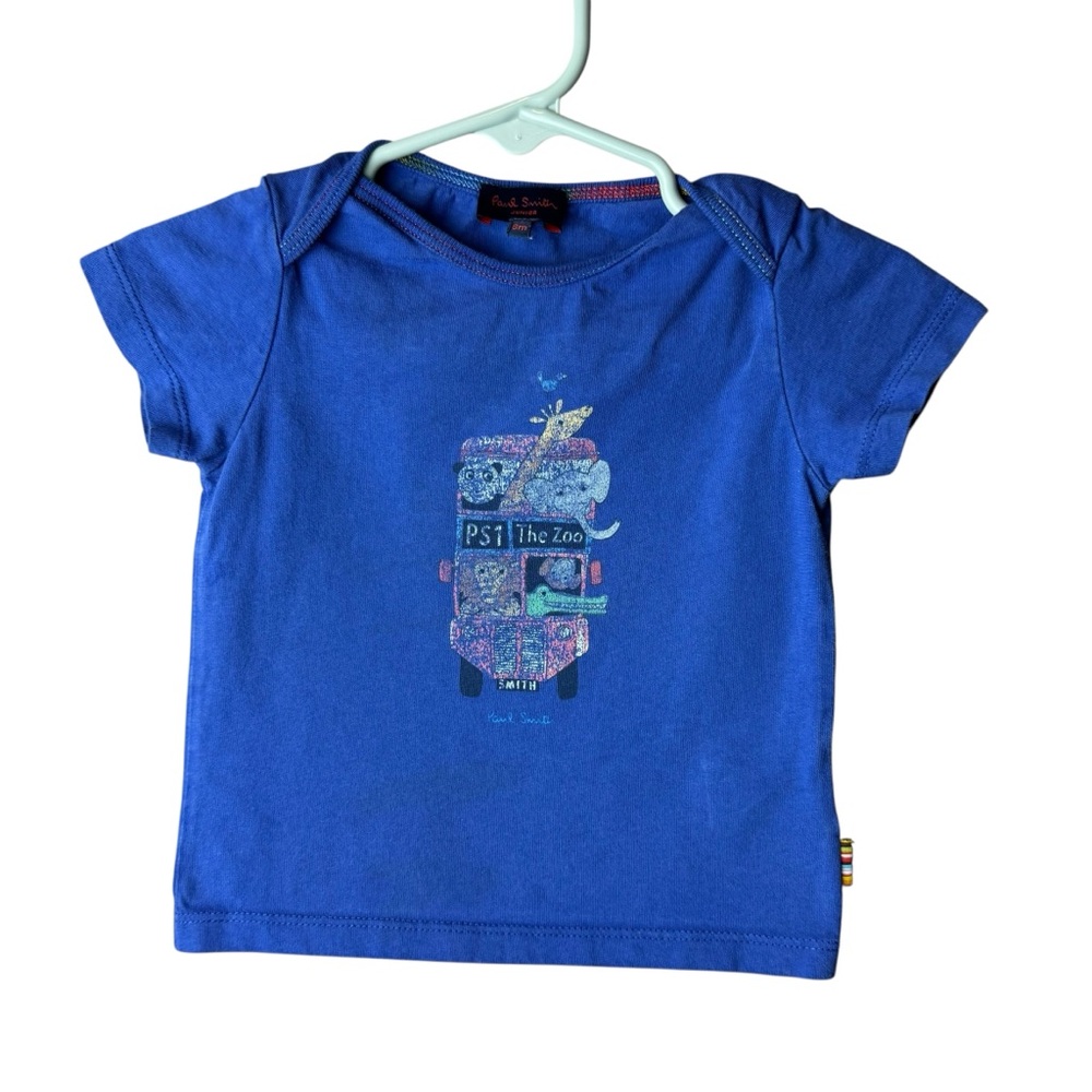 Paul Smith Junior T-Shirt London Bus Animal Print 9M